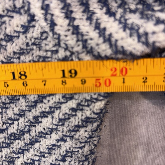 NWT J Crew Collection Womens M Tweed Fringe Cropped Jacket Blue Gold Buttons - Picture 9 of 9